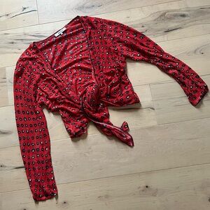 Elegant Linen Wrap Cardigan